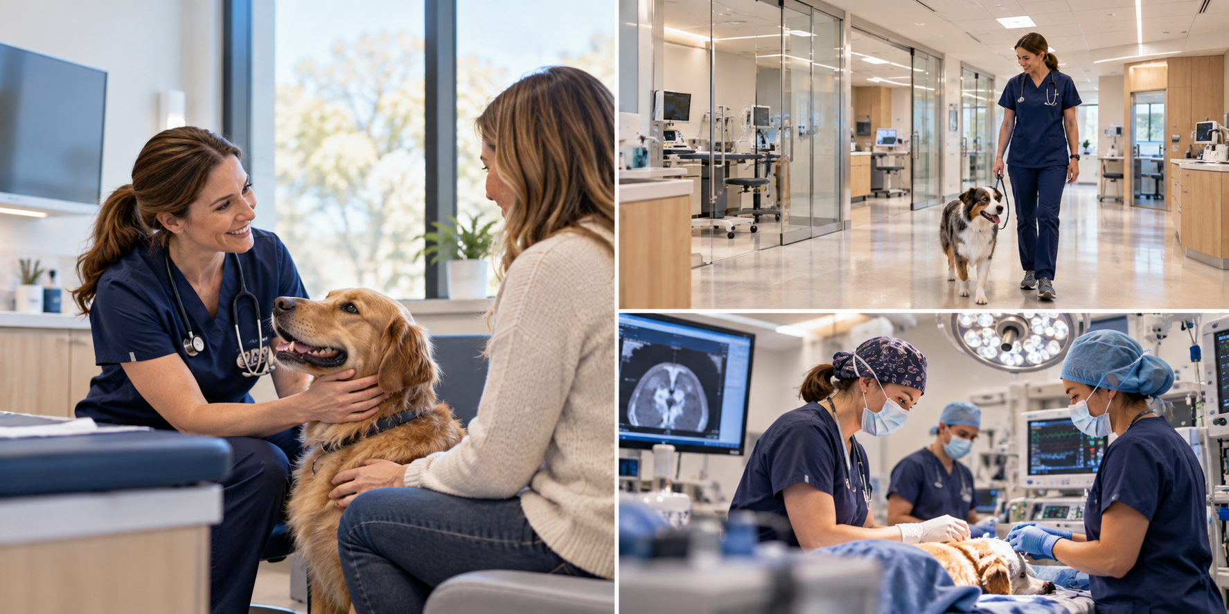 Modern specialty veterinary practice placeholder imagery